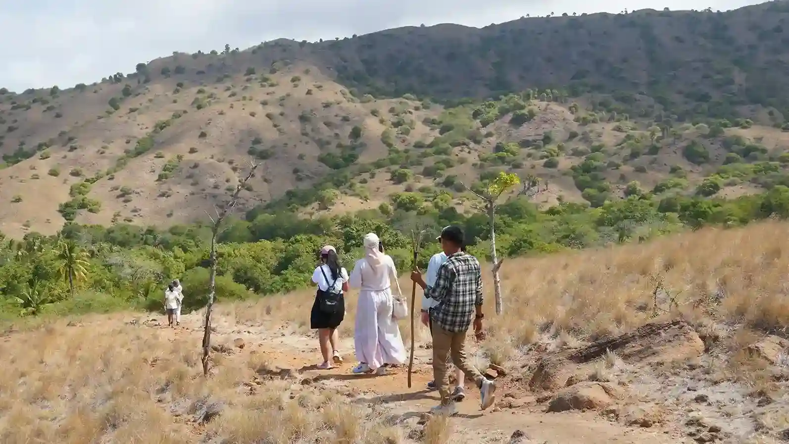 Guided trekking trail in Komodo National Park